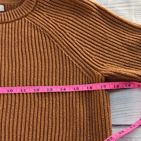 L.L. Bean Light Brown Knit Sweater Vintage style  100% Cotton Preppy Cozy Top - Picture 8 of 11